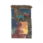 Abstract Colorblock Woven Blanket — Modern Art Throw for Living Room, Cozy Gift
