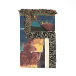 Abstract Colorblock Woven Blanket — Modern Art Throw for Living Room, Cozy Gift