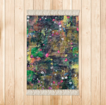 Rock Candy Rug Marbled Velvet with fringe
