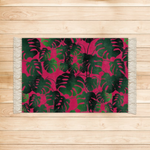 cheese plante hot pink rug shimmer velvet with fringe