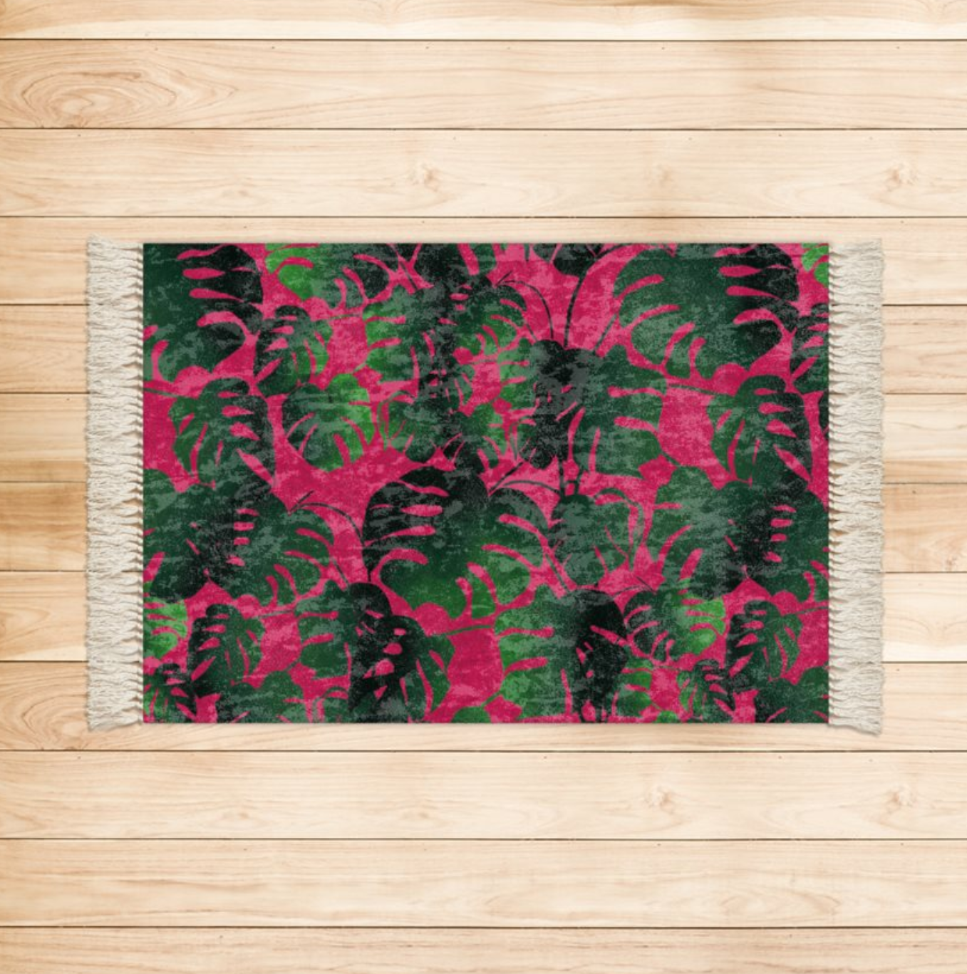 cheese plante hot pink rug marbled velvet