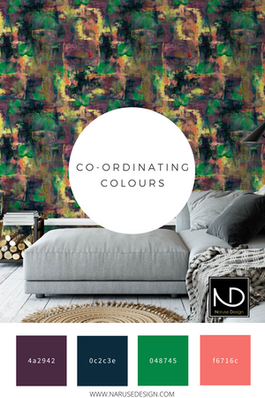 Colour coordinates for wild hearted wallpaper purple wallpaper.