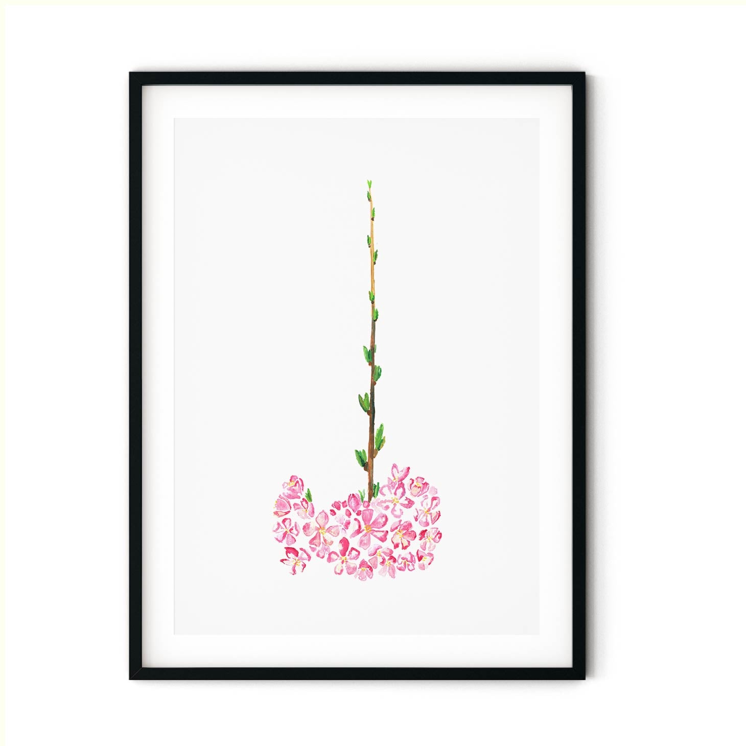 SAKURA 5 in a black frame