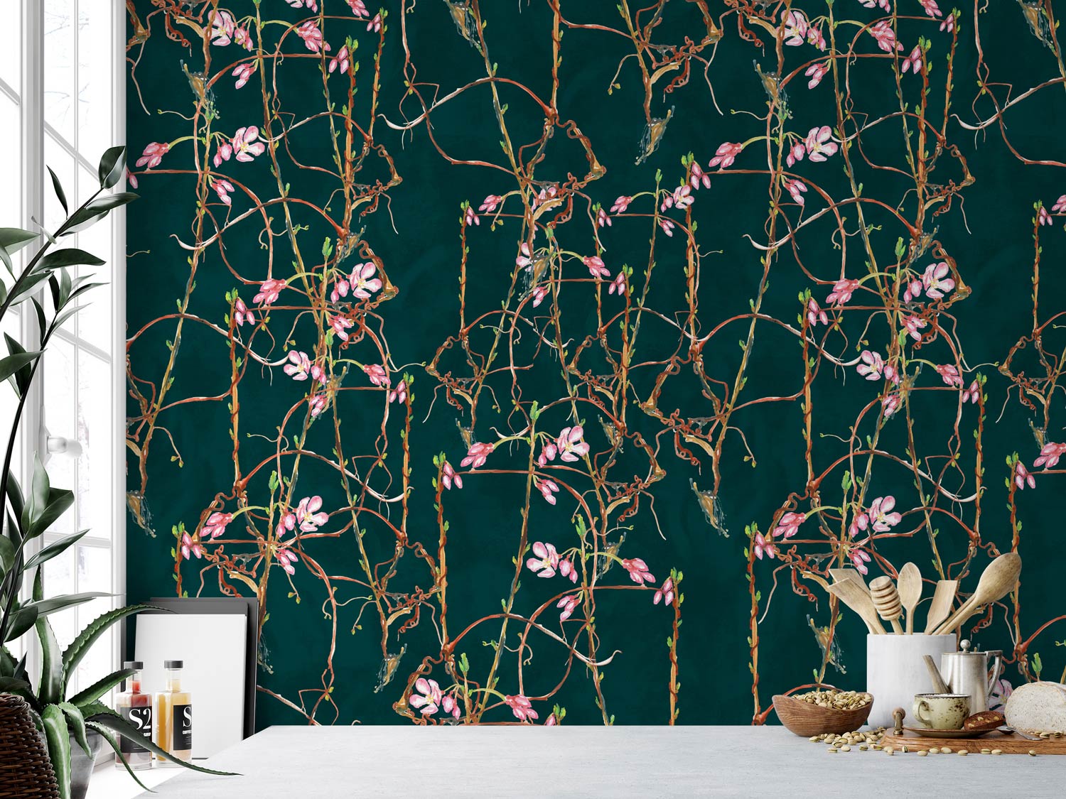 Bloom & Grow- Sakura Wallpaper/ Naruse Design