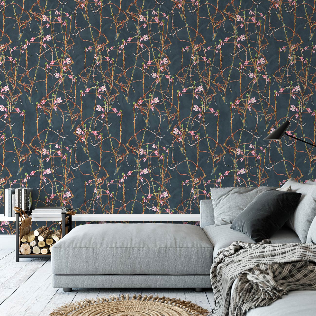 Bloom & Grow- Sakura Wallpaper/ Naruse Design