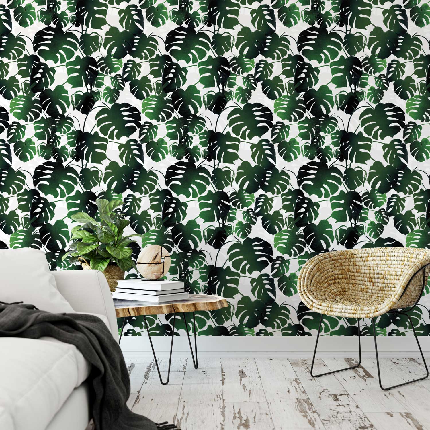 Cheese Plant Wallpaper - Bring the outdoors in with Naruse Design