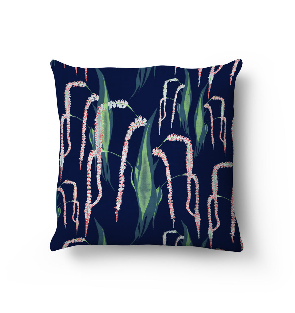 DENDROCHILUM HAZE CUSHION / Vegan-suede/ Handmade in the UK