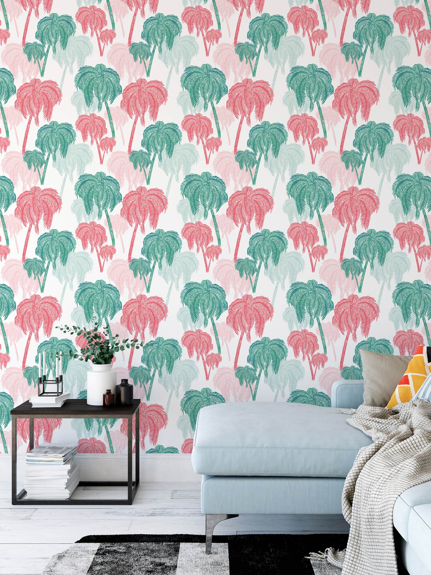 Palm Tree Peace Wallpaper / Naruse Design