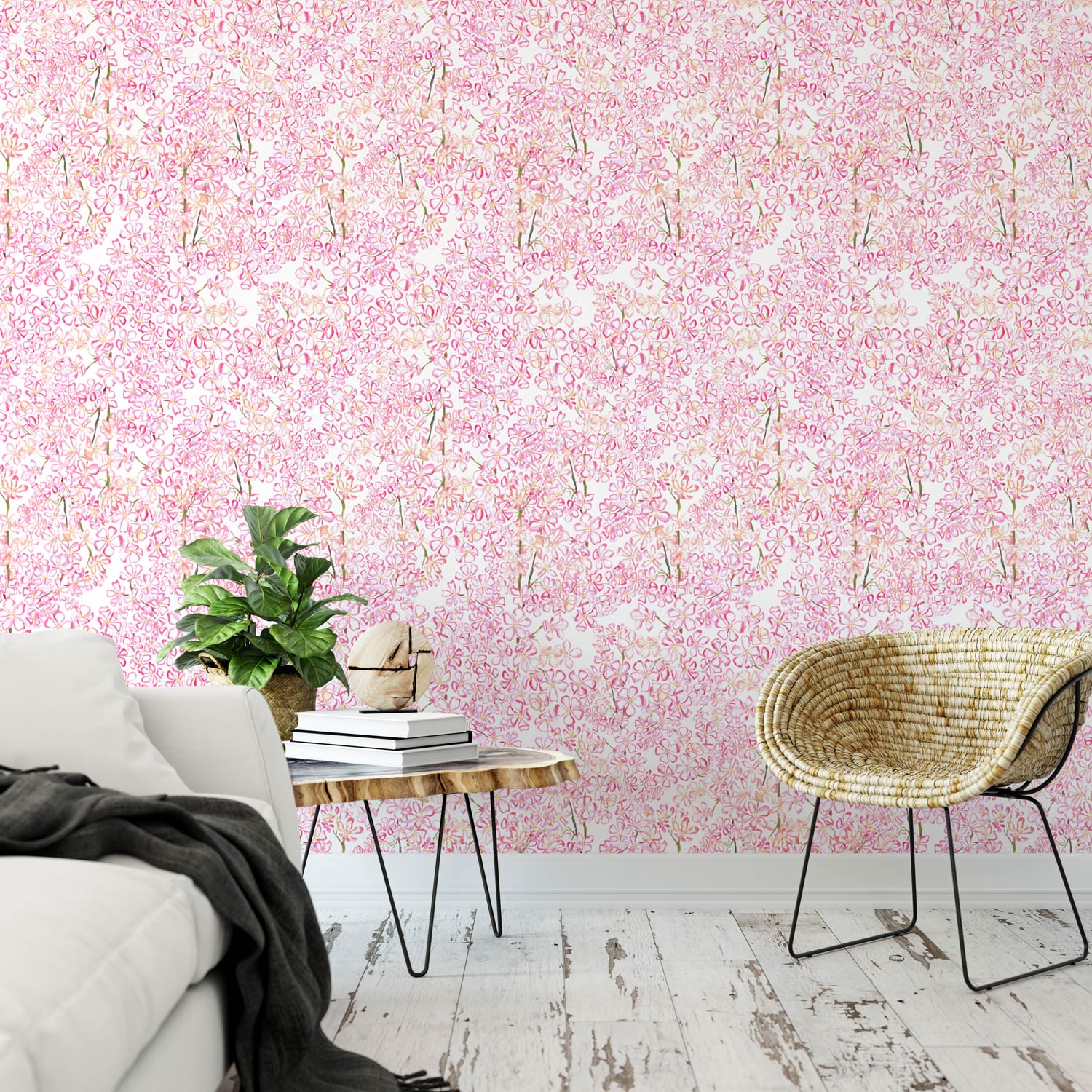 Sakura Mankai - Wallpaper/ Naruse Design