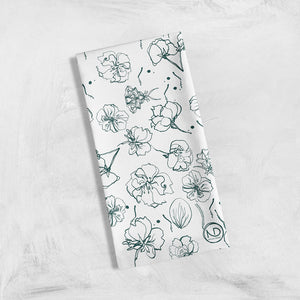 Sakura Minimal Tea Towel - 100% organic cotton