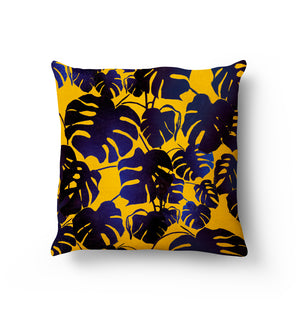 Cheese Plant Cushion / Vegan-suede/ Handmade in the UK