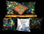Wild Hearted Cushion / Vegan-suede/ Handmade in the UK