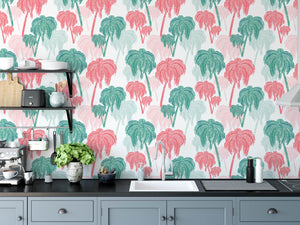 Palm Tree Peace Wallpaper / Naruse Design