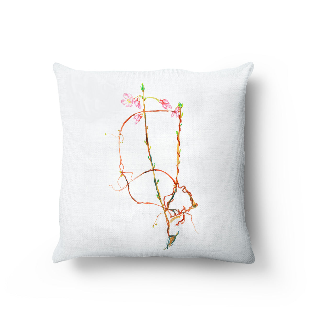Sakura Cushion / Vegan-suede/ Handmade in the UK