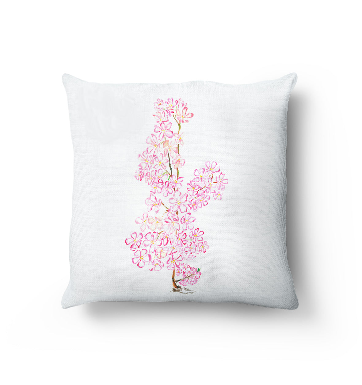 Sakura Cushion / Vegan-suede/ Handmade in the UK