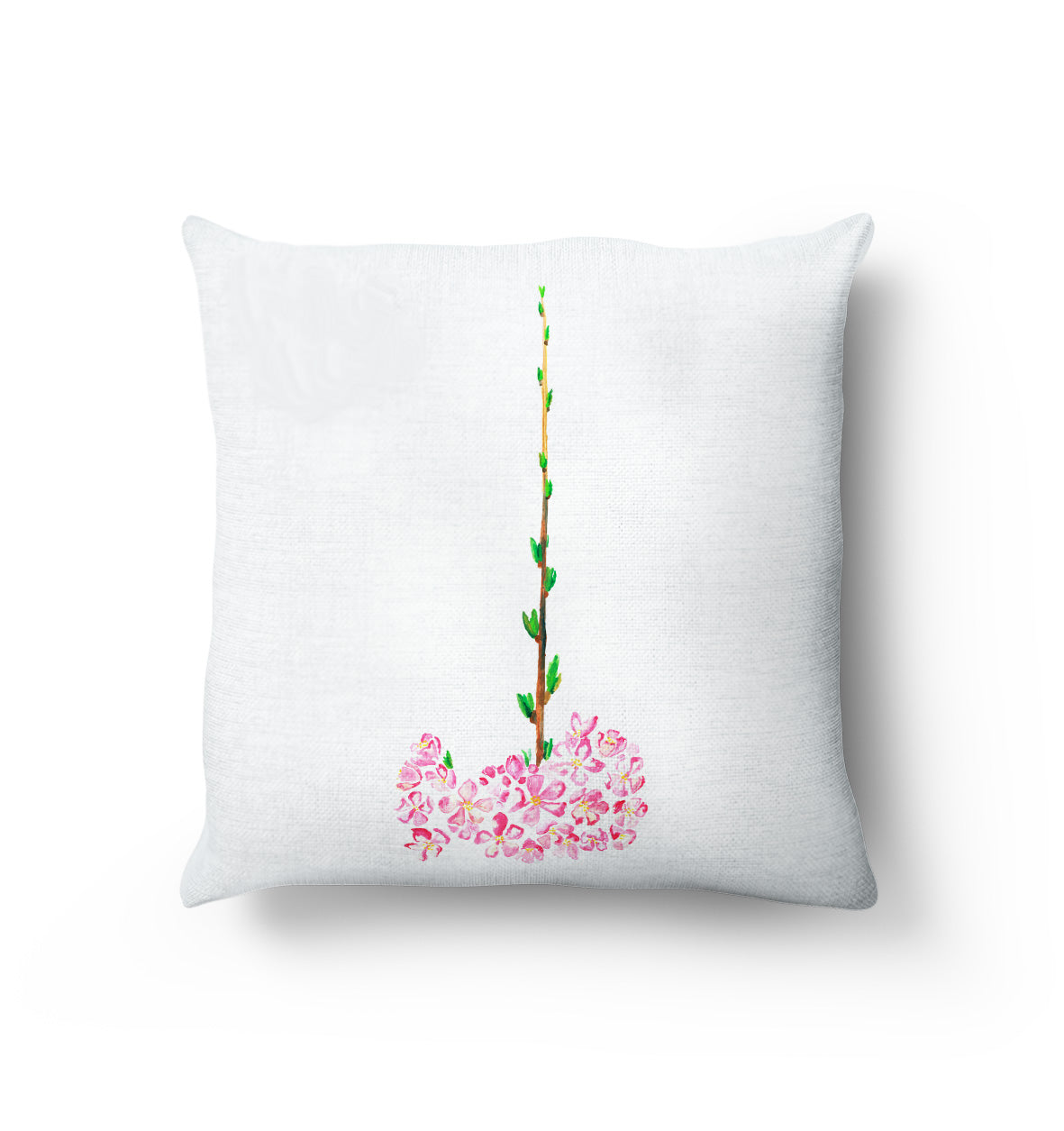 Sakura Cushion / Vegan-suede/ Handmade in the UK