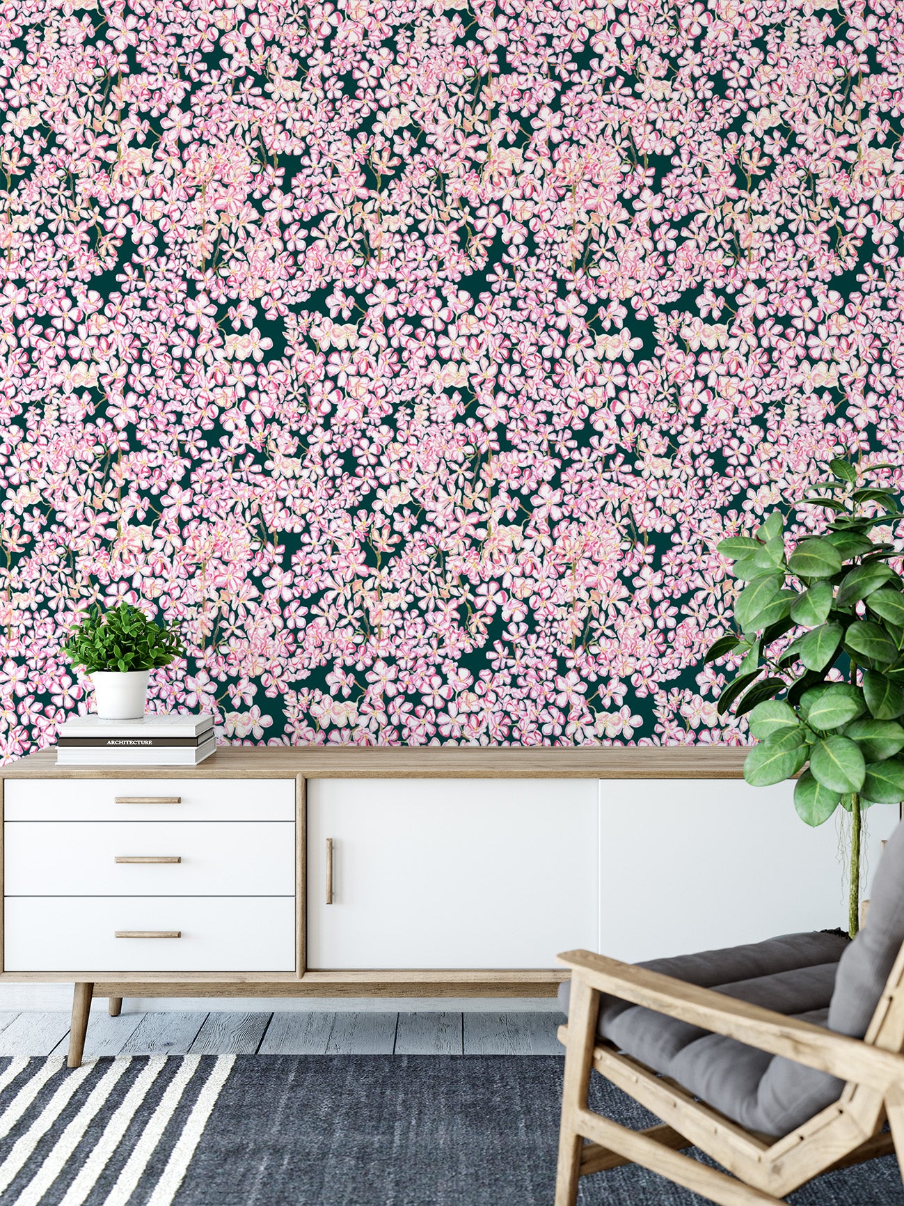 Sakura Mankai - Wallpaper/ Naruse Design