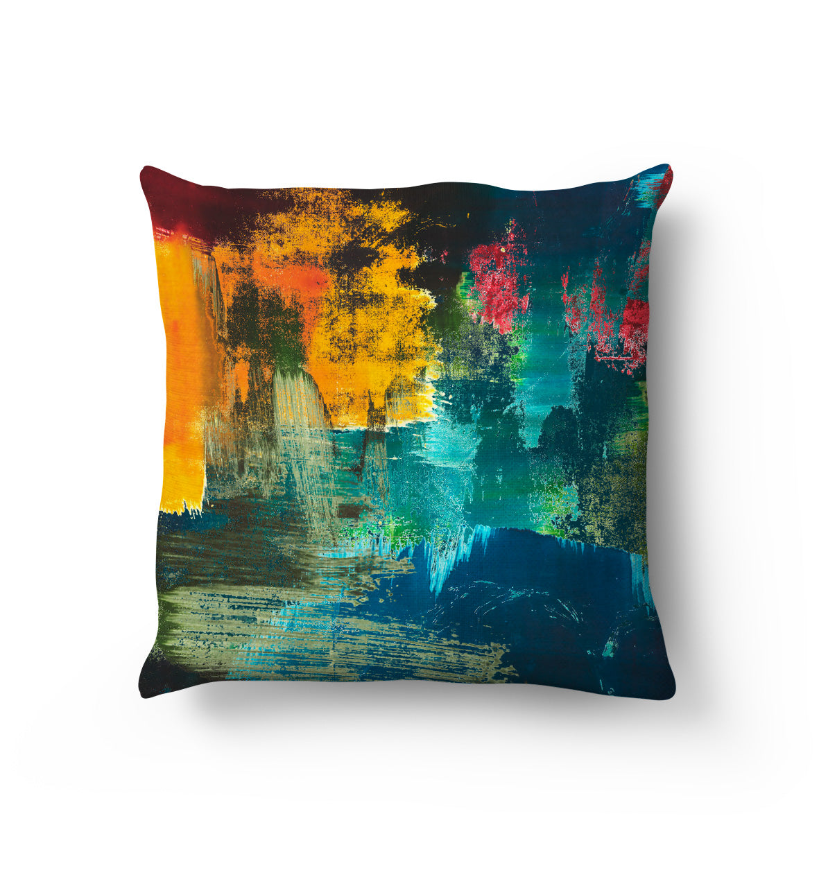 Summer Burst Cushion / Vegan-suede/ Handmade in the UK