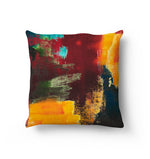 Summer Burst Cushion / Vegan-suede/ Handmade in the UK