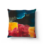 Summer Burst Cushion / Vegan-suede/ Handmade in the UK